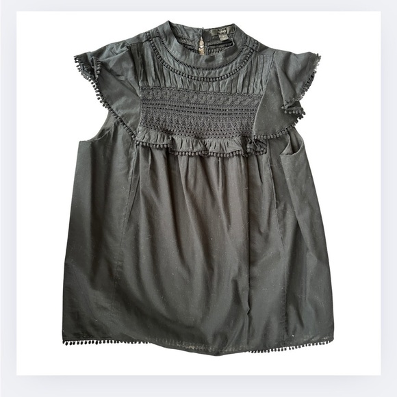 J. Crew Tops - J. Crew Sleeveless Blouse with Ruffle Details